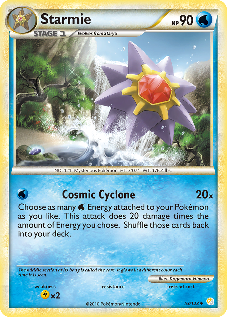 Starmie (53/123) [HeartGold & SoulSilver: Base Set] | Dumpster Cat Games