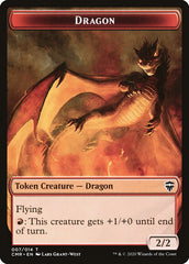 Dragon // Soldier Token [Commander Legends Tokens] | Dumpster Cat Games