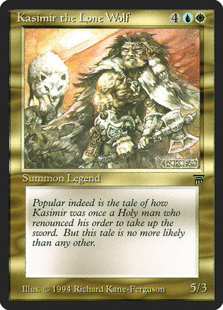 Kasimir the Lone Wolf [Legends] | Dumpster Cat Games
