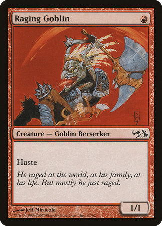 Raging Goblin [Duel Decks: Elves vs. Goblins] | Dumpster Cat Games