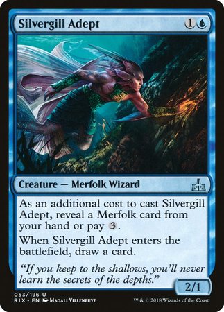 Silvergill Adept [Rivals of Ixalan] | Dumpster Cat Games