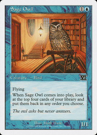 Sage Owl [Classic Sixth Edition] | Dumpster Cat Games