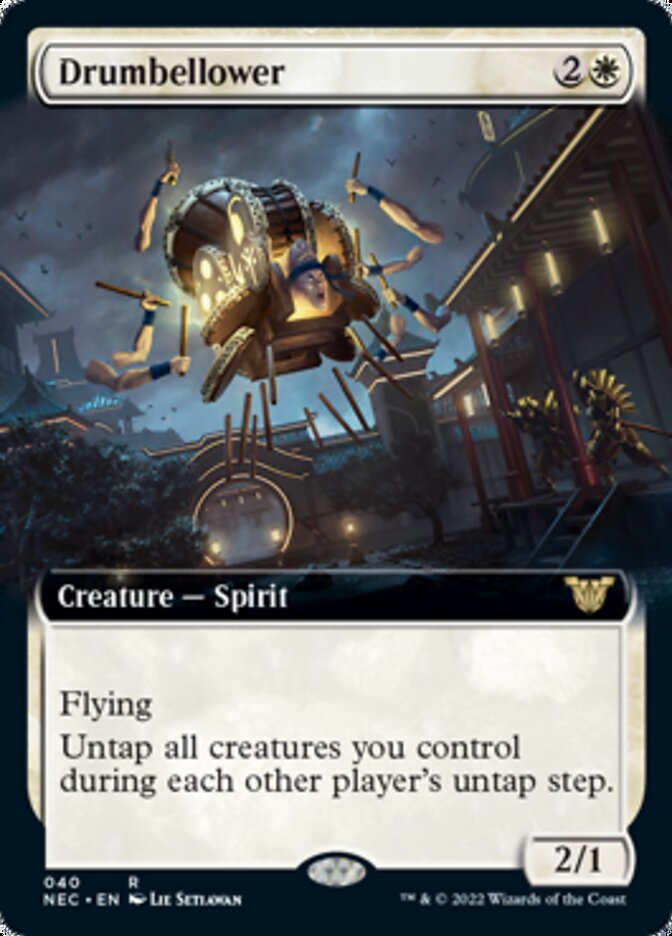 Drumbellower (Extended) [Kamigawa: Neon Dynasty Commander] | Dumpster Cat Games