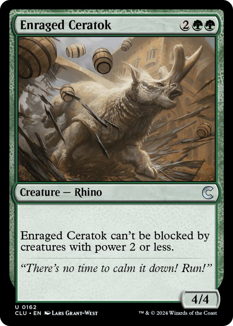 Enraged Ceratok [Ravnica: Clue Edition] | Dumpster Cat Games