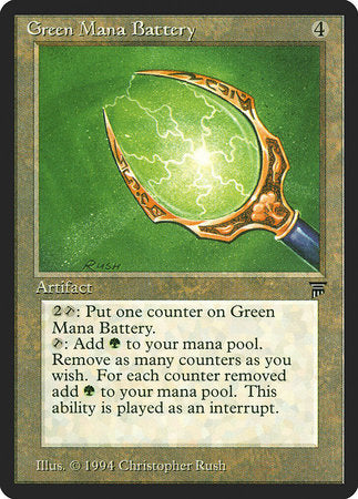 Green Mana Battery [Legends] | Dumpster Cat Games