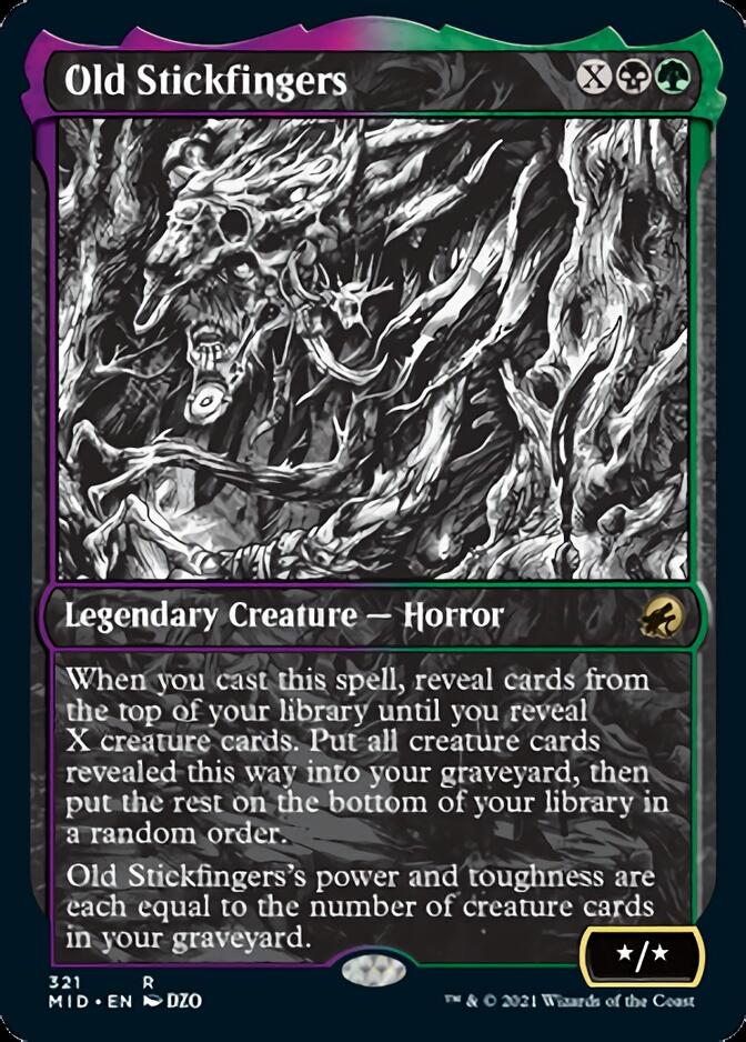 Old Stickfingers (Showcase Eternal Night) [Innistrad: Midnight Hunt] | Dumpster Cat Games
