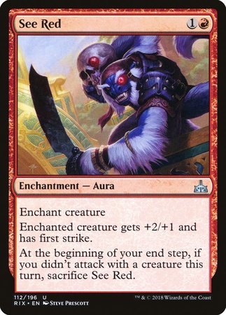 See Red [Rivals of Ixalan] | Dumpster Cat Games