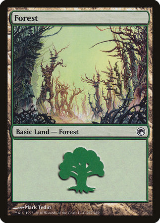 Forest (247) [Scars of Mirrodin] | Dumpster Cat Games