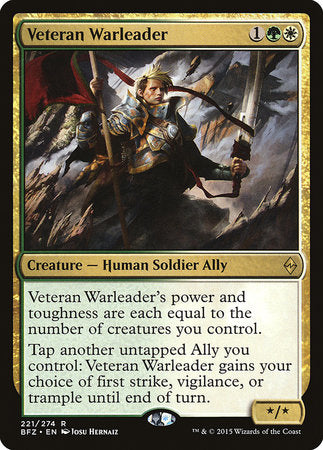 Veteran Warleader [Battle for Zendikar] | Dumpster Cat Games