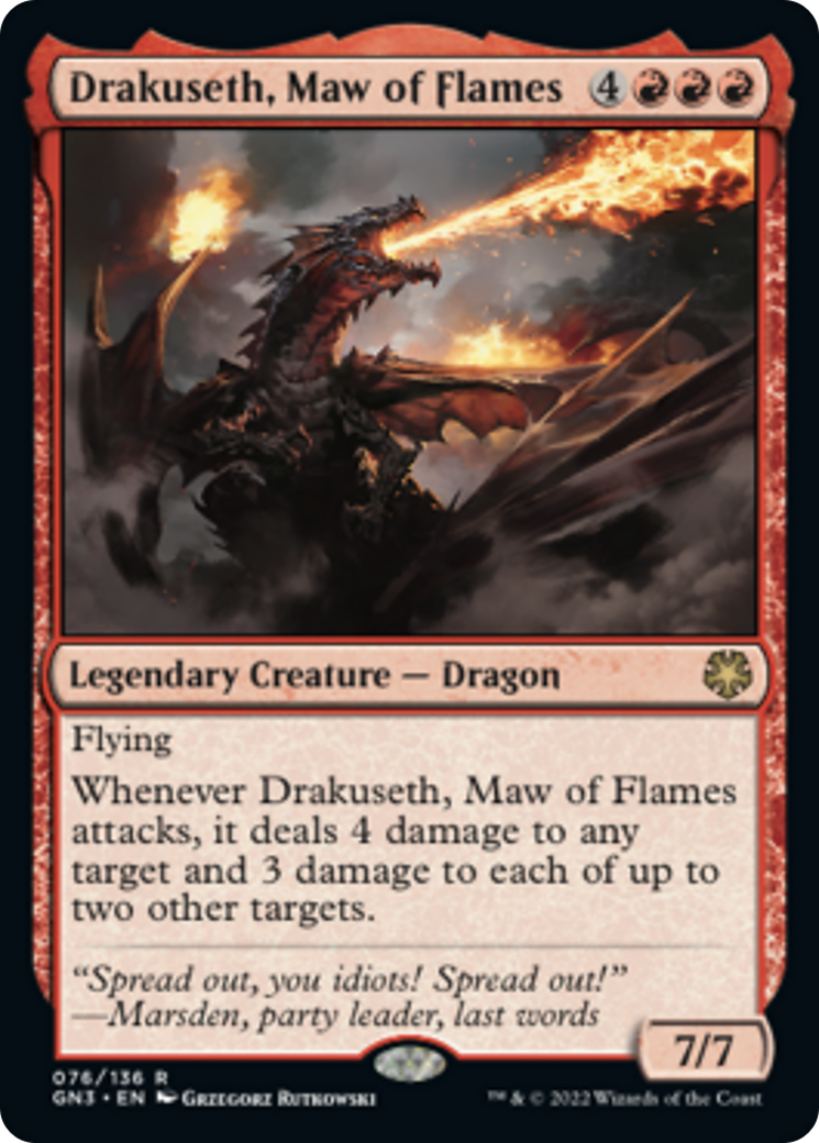 Drakuseth, Maw of Flames [Game Night: Free-for-All] | Dumpster Cat Games