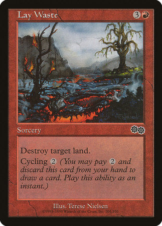 Lay Waste [Urza's Saga] | Dumpster Cat Games