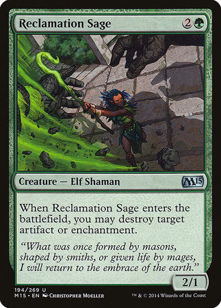 Reclamation Sage [Magic 2015] | Dumpster Cat Games