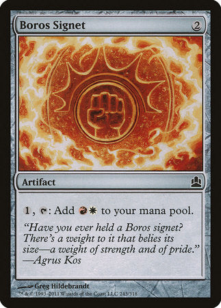 Boros Signet [Commander 2011] | Dumpster Cat Games