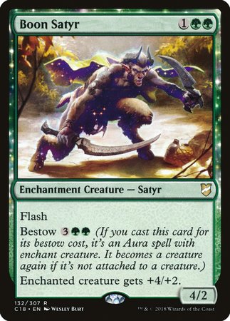 Boon Satyr [Commander 2018] | Dumpster Cat Games