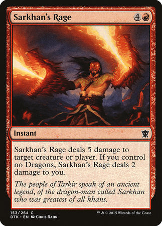Sarkhan's Rage [Dragons of Tarkir] | Dumpster Cat Games