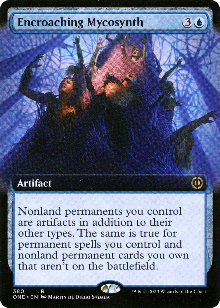 Encroaching Mycosynth (Extended Art) [Phyrexia: All Will Be One] | Dumpster Cat Games
