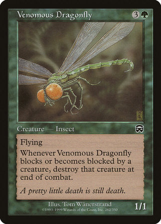 Venomous Dragonfly [Mercadian Masques] | Dumpster Cat Games