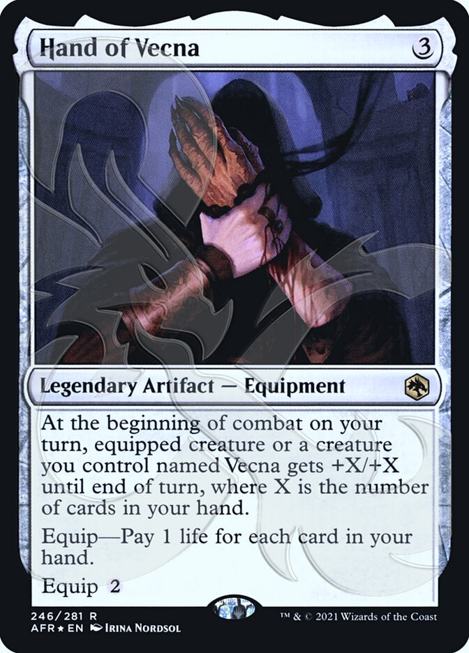 Hand of Vecna (Ampersand Promo) [Dungeons & Dragons: Adventures in the Forgotten Realms Promos] | Dumpster Cat Games