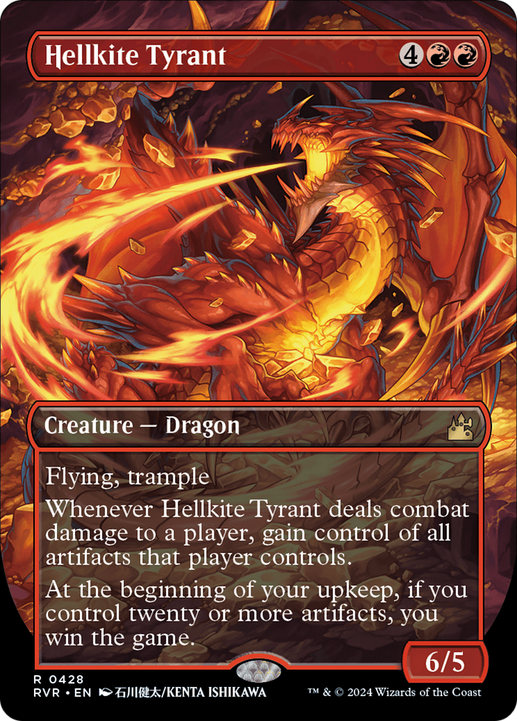 Hellkite Tyrant (Anime Borderless) [Ravnica Remastered] | Dumpster Cat Games