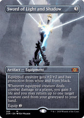 Sword of Light and Shadow (Borderless) [Double Masters] | Dumpster Cat Games