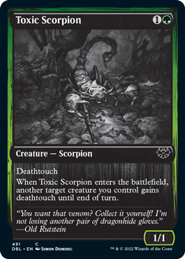Toxic Scorpion [Innistrad: Double Feature] | Dumpster Cat Games
