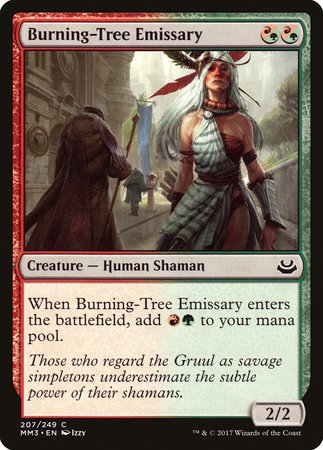 Burning-Tree Emissary [Modern Masters 2017] | Dumpster Cat Games