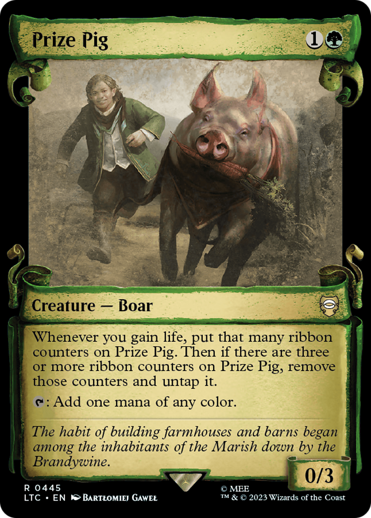 Prize Pig [The Lord of the Rings: Tales of Middle-Earth Commander Showcase Scrolls] | Dumpster Cat Games