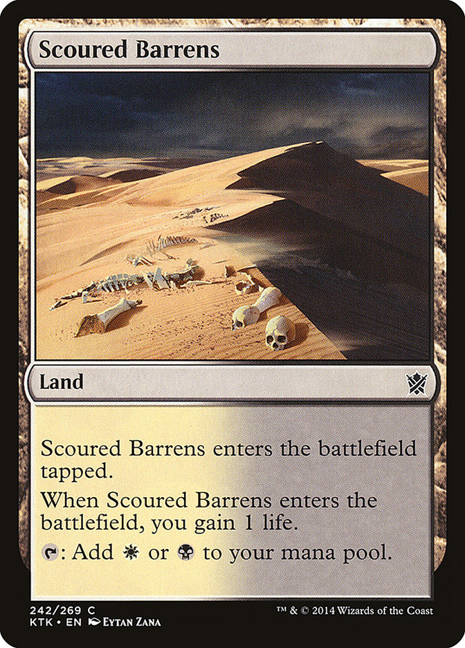 Scoured Barrens [Khans of Tarkir] | Dumpster Cat Games