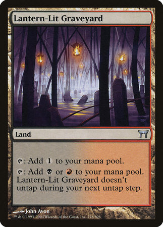 Lantern-Lit Graveyard [Champions of Kamigawa] | Dumpster Cat Games