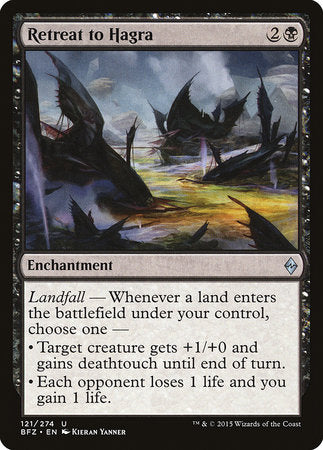 Retreat to Hagra [Battle for Zendikar] | Dumpster Cat Games