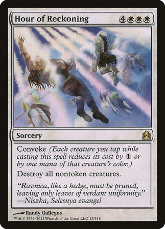 Hour of Reckoning [Commander 2011] | Dumpster Cat Games