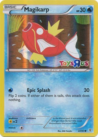 Magikarp (22/83) (Toys R Us Promo) [XY: Generations] | Dumpster Cat Games