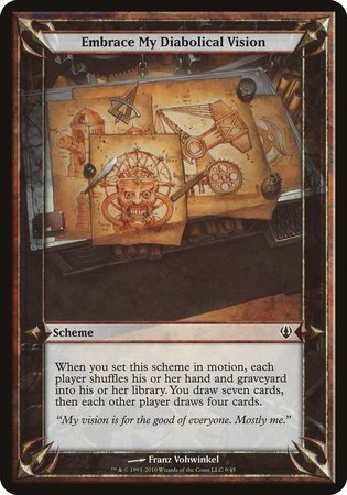 Embrace My Diabolical Vision (Archenemy) [Archenemy Schemes] | Dumpster Cat Games