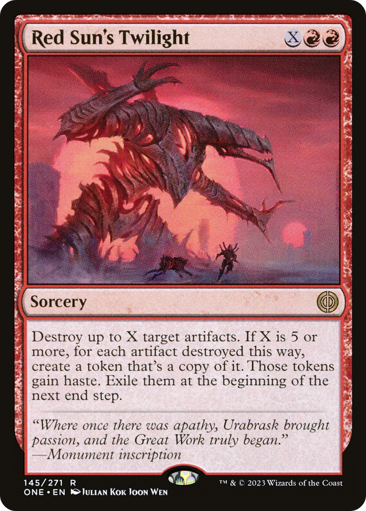 Red Sun's Twilight [Phyrexia: All Will Be One] | Dumpster Cat Games