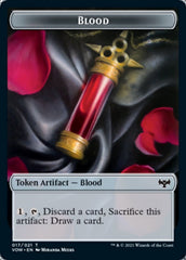 Blood // Bat Double-sided Token [Innistrad: Crimson Vow Commander Tokens] | Dumpster Cat Games