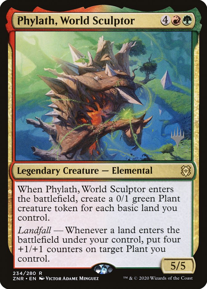 Phylath, World Sculptor (Promo Pack) [Zendikar Rising Promos] | Dumpster Cat Games