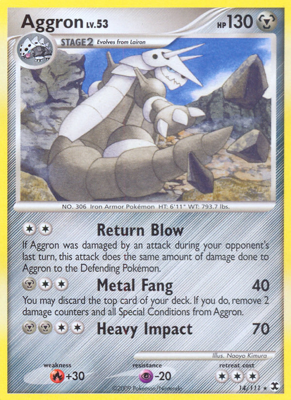 Aggron (14/111) [Platinum: Rising Rivals] | Dumpster Cat Games