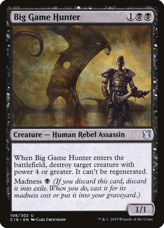 Big Game Hunter [Commander 2019] | Dumpster Cat Games