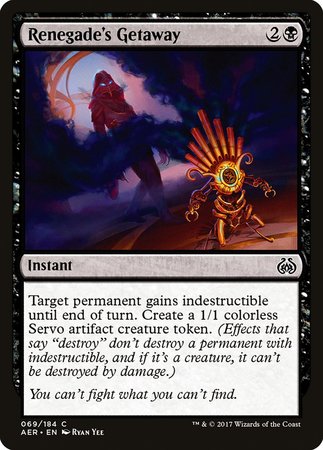 Renegade's Getaway [Aether Revolt] | Dumpster Cat Games
