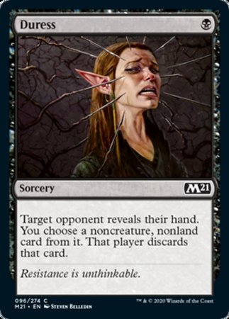 Duress [Core Set 2021] | Dumpster Cat Games