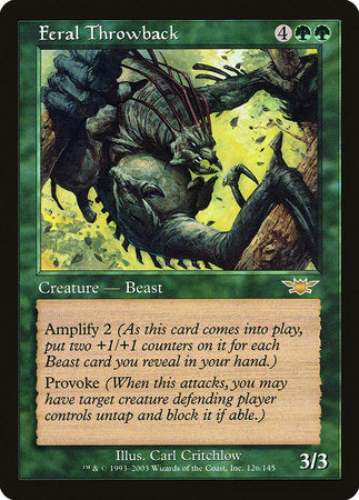 Feral Throwback [Legions] | Dumpster Cat Games