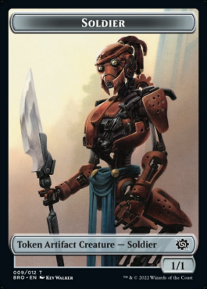 Soldier Token (009) [The Brothers' War Tokens] | Dumpster Cat Games