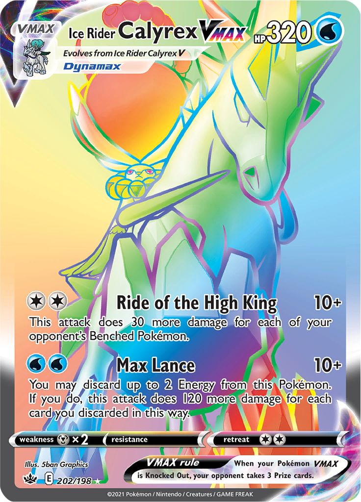 Ice Rider Calyrex VMAX (202/198) [Sword & Shield: Chilling Reign] | Dumpster Cat Games