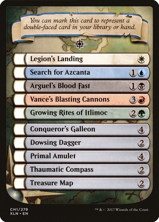 Checklist Card - Ixalan [Ixalan Tokens] | Dumpster Cat Games