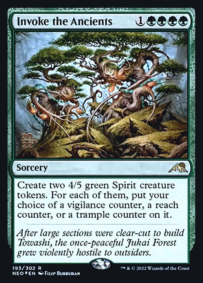 Invoke the Ancients [Kamigawa: Neon Dynasty Prerelease Promos] | Dumpster Cat Games