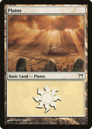 Plains (288) [Champions of Kamigawa] | Dumpster Cat Games