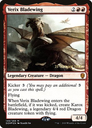Verix Bladewing [Dominaria Promos] | Dumpster Cat Games