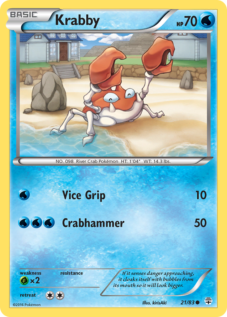 Krabby (21/83) [XY: Generations] | Dumpster Cat Games