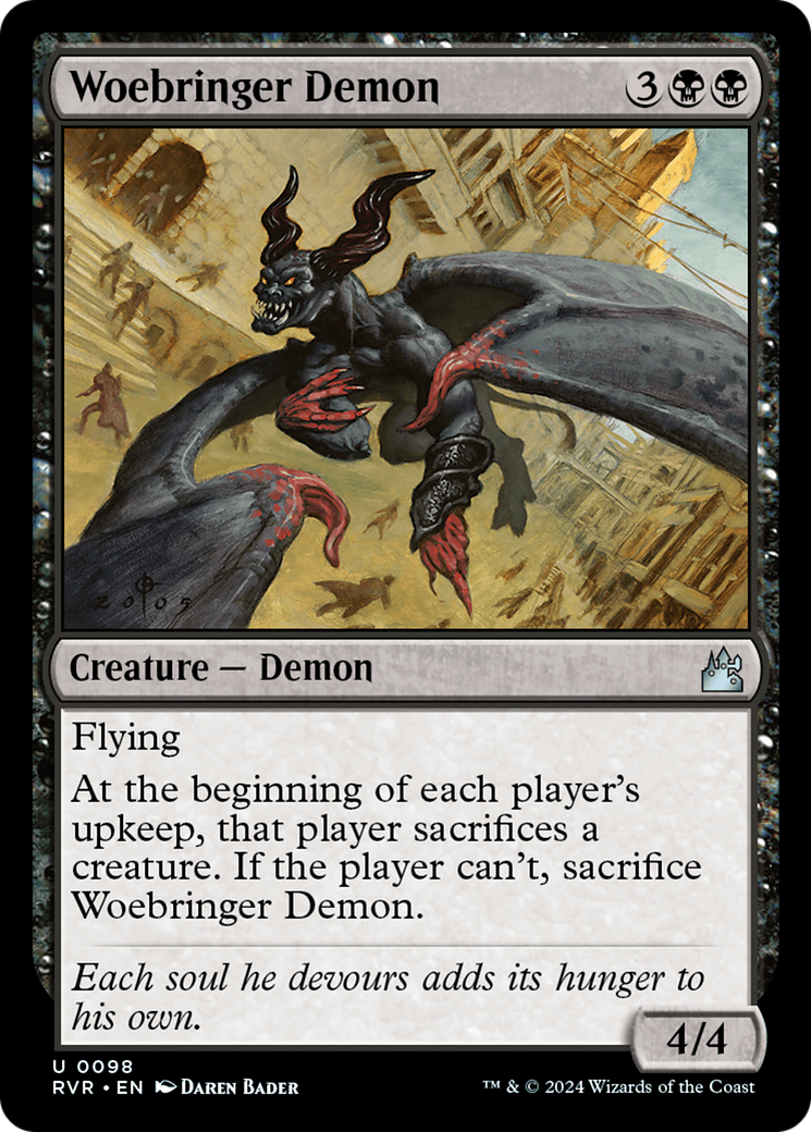 Woebringer Demon [Ravnica Remastered] | Dumpster Cat Games