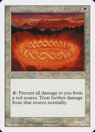 Circle of Protection: Red [Fifth Edition] | Dumpster Cat Games